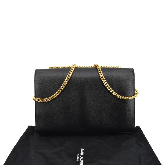 YVES SAINT LAURENT Kate Leather Shoulder Bag Black - Picture 3 of 12